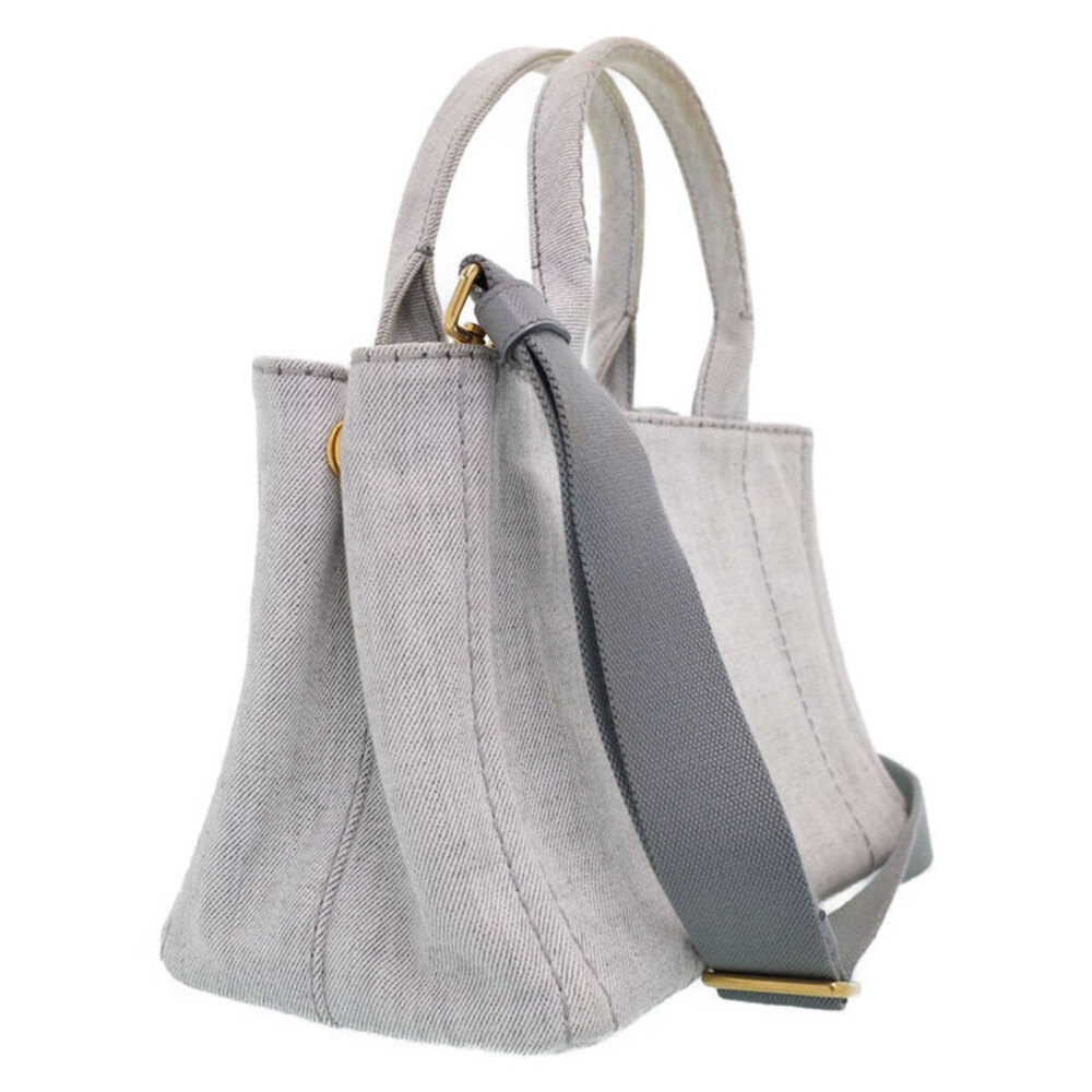 Prada 2way Canapa Denim Shoulder Bag - Picture 2 of 9